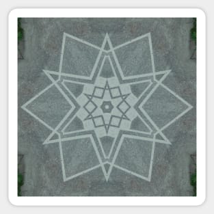 Reverse Graffitti Kaleidoscope Pattern (Seamless) 6 Sticker